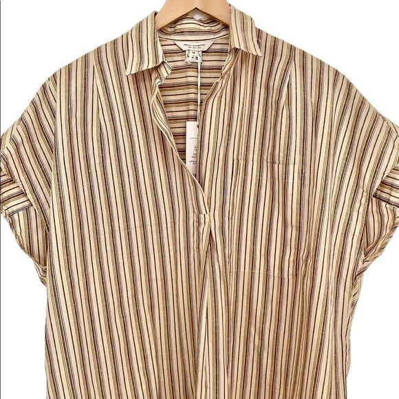 French Connection Oversized Stripe Popover Sleeveless Shirt, NWT - Picture 8 of 11